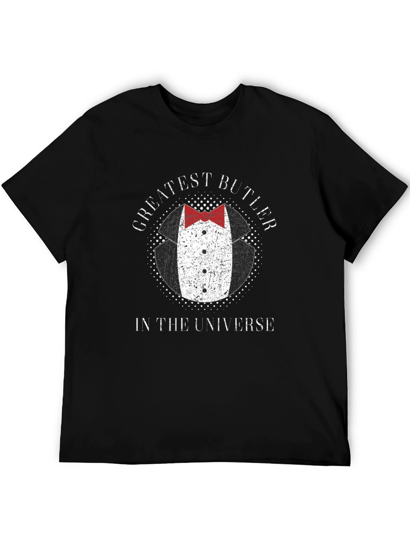 Greatest Butler in the Universe Black T-Shirt