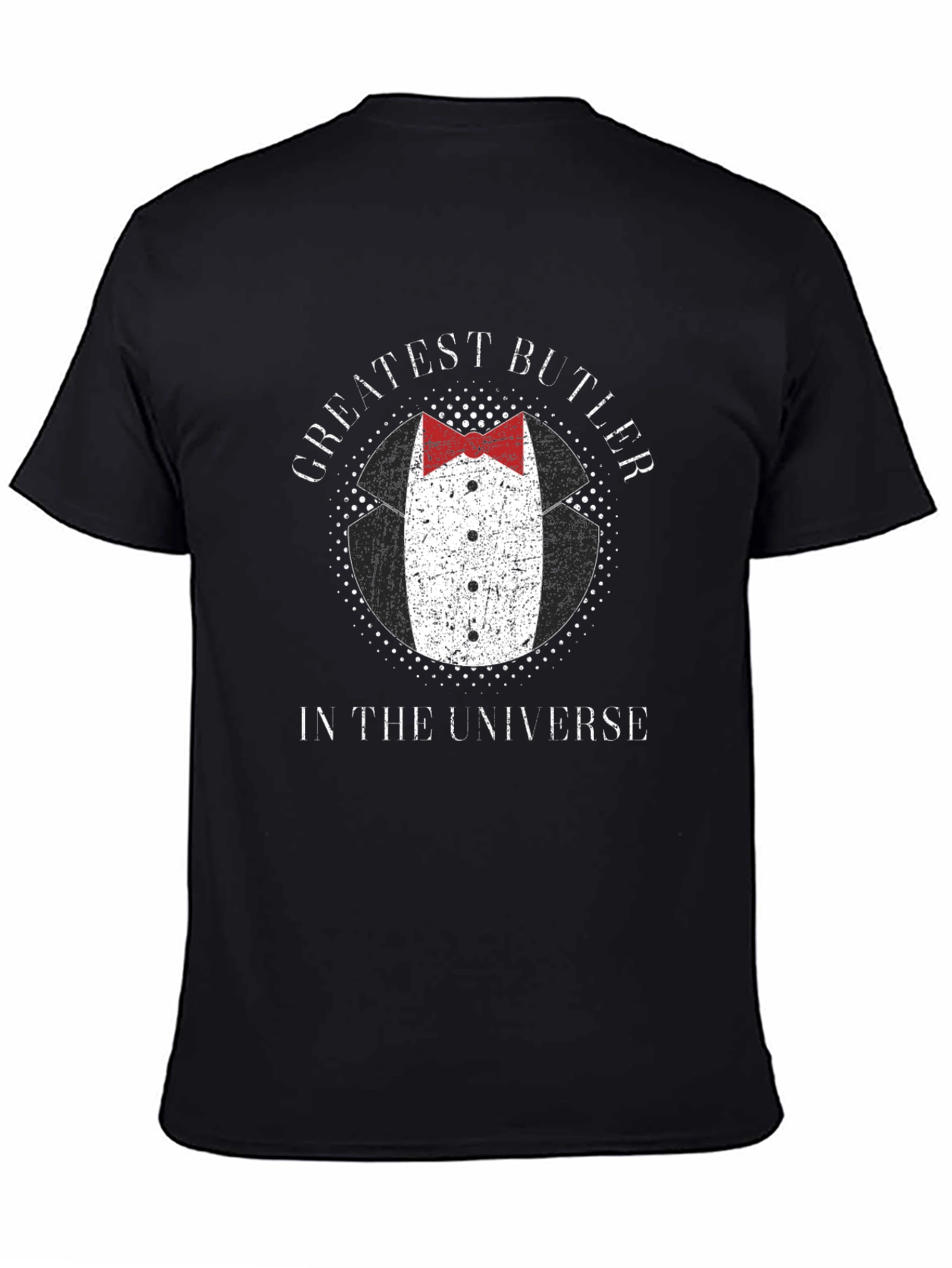 Greatest Butler in the Universe Black T-Shirt