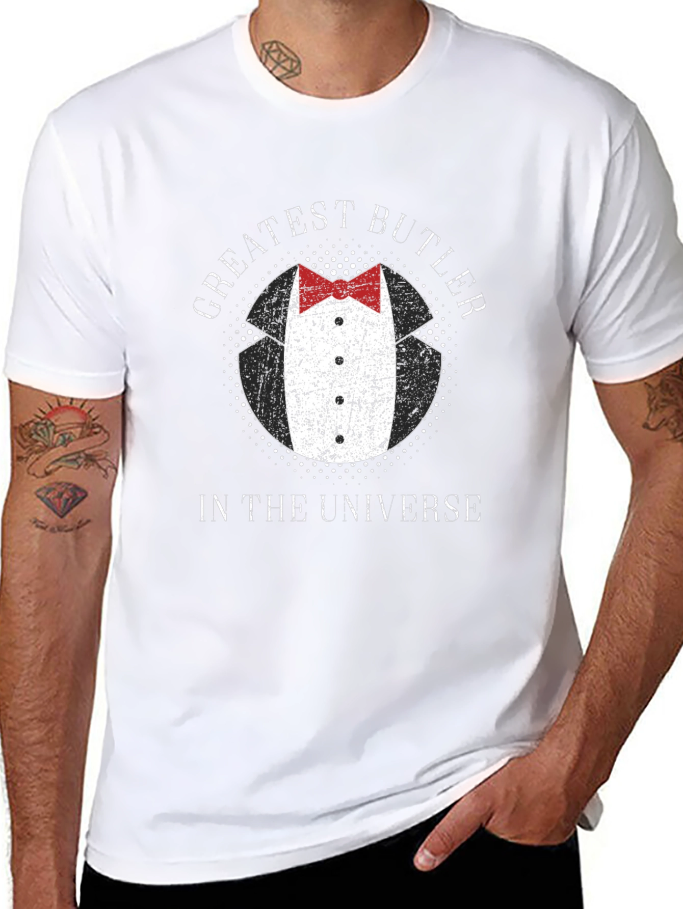 Greatest Butler in the Universe Black T-Shirt