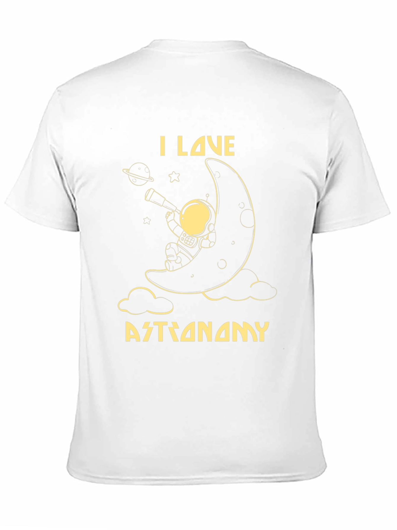 I Love Astronomy T-Shirt - Moon Astronaut Design