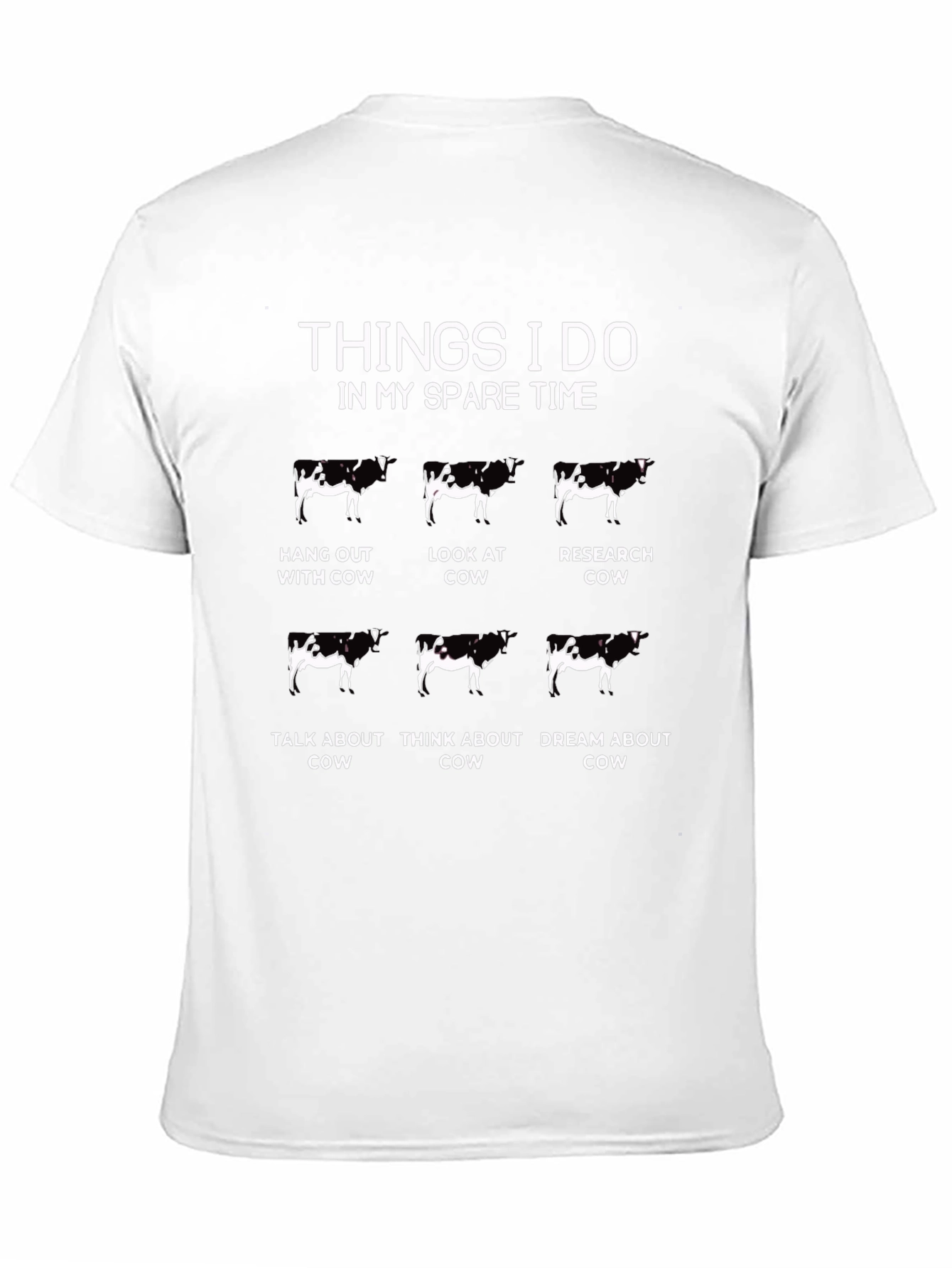 Cow Lover T-Shirt - Spare Time Cow Activities