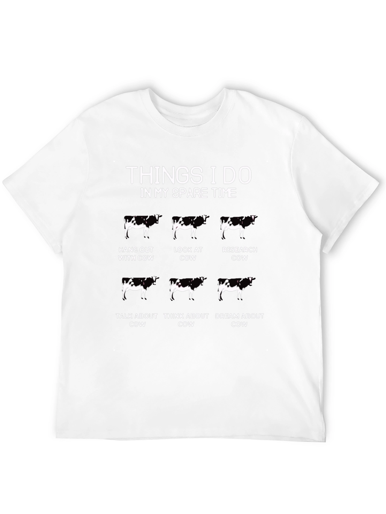 Cow Lover T-Shirt - Spare Time Cow Activities