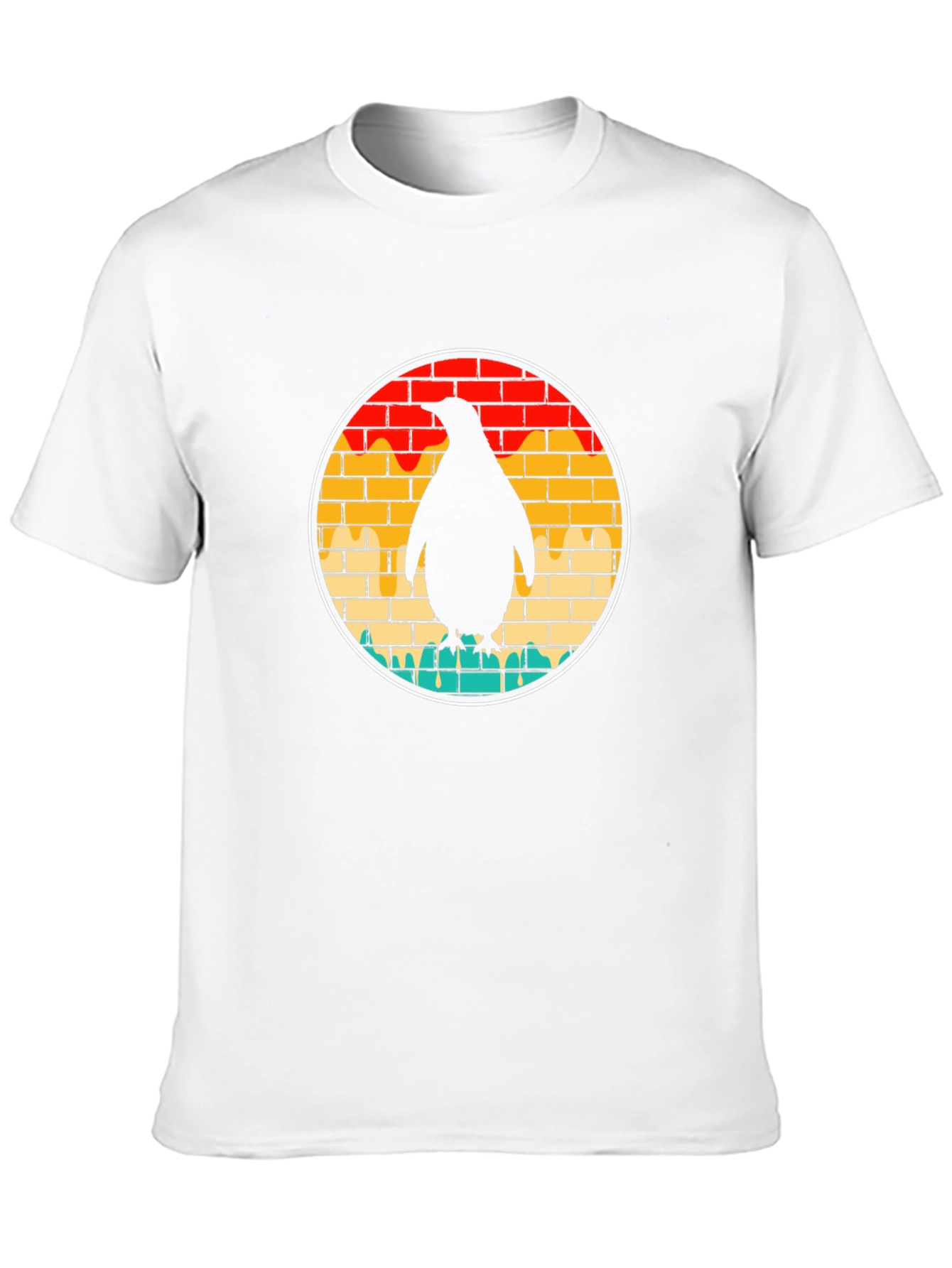 Penguin Brick Wall Graphic Tee - Unisex