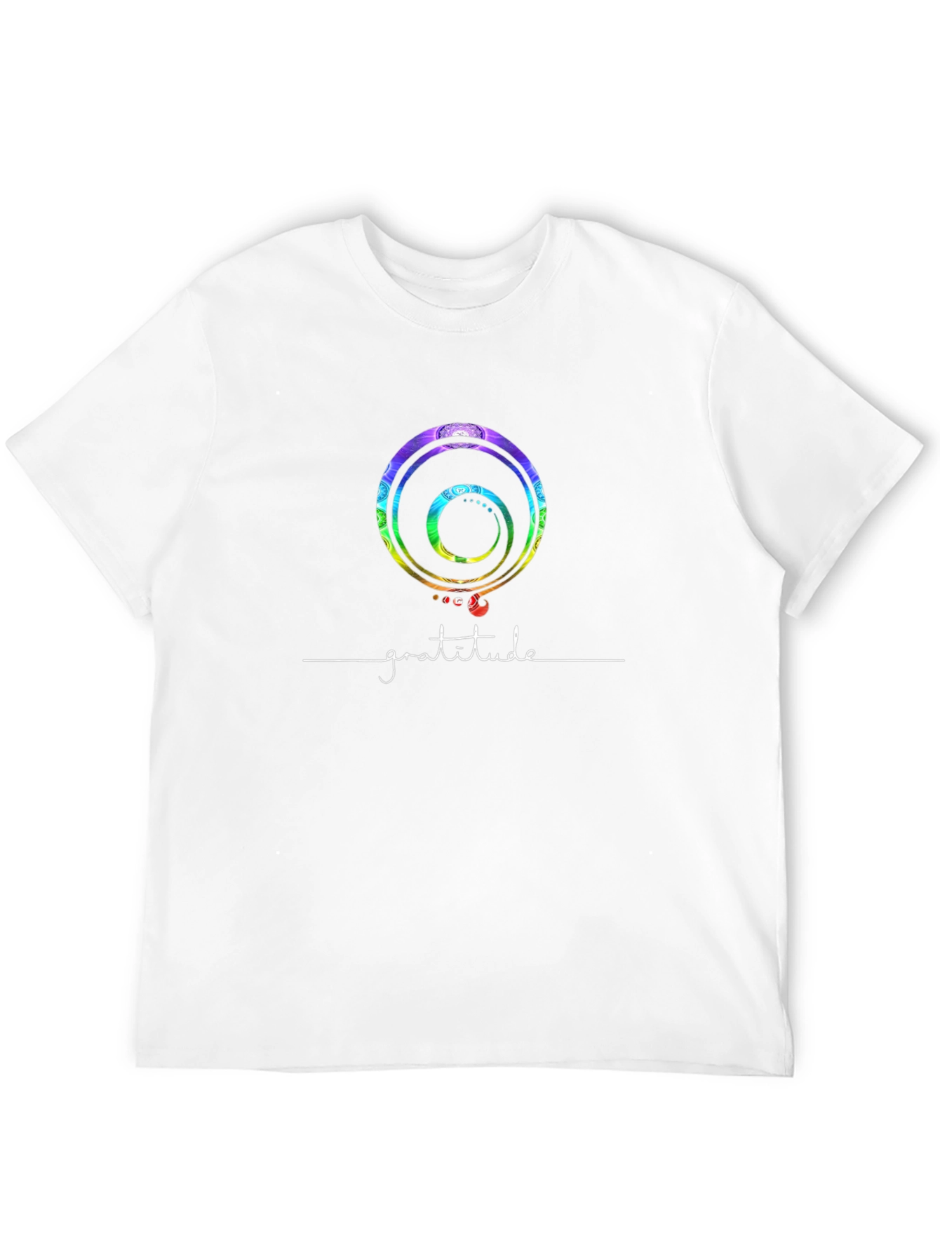 Gratitude Graphic Tee - Black Cotton Blend