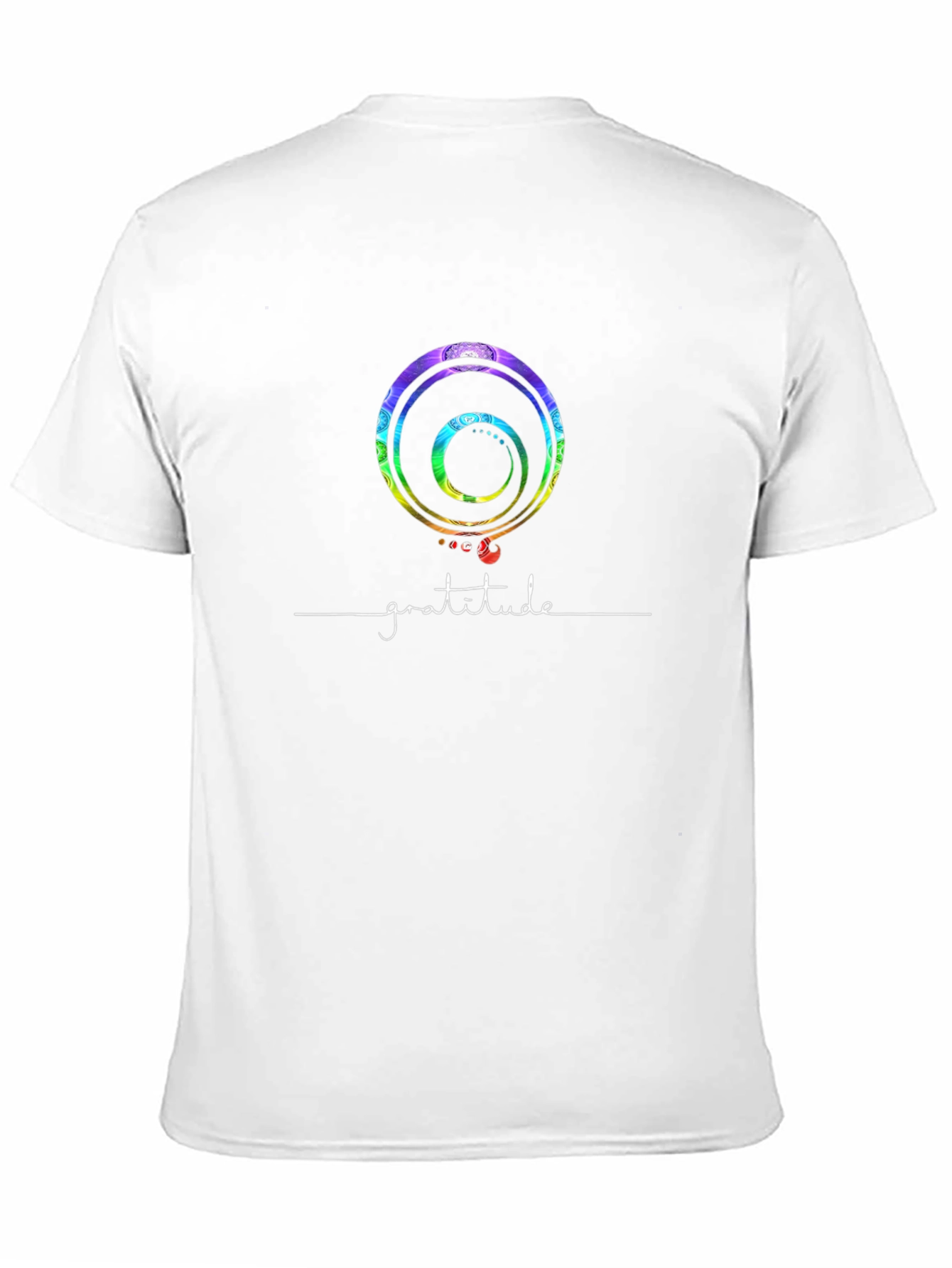 Gratitude Graphic Tee - Black Cotton Blend