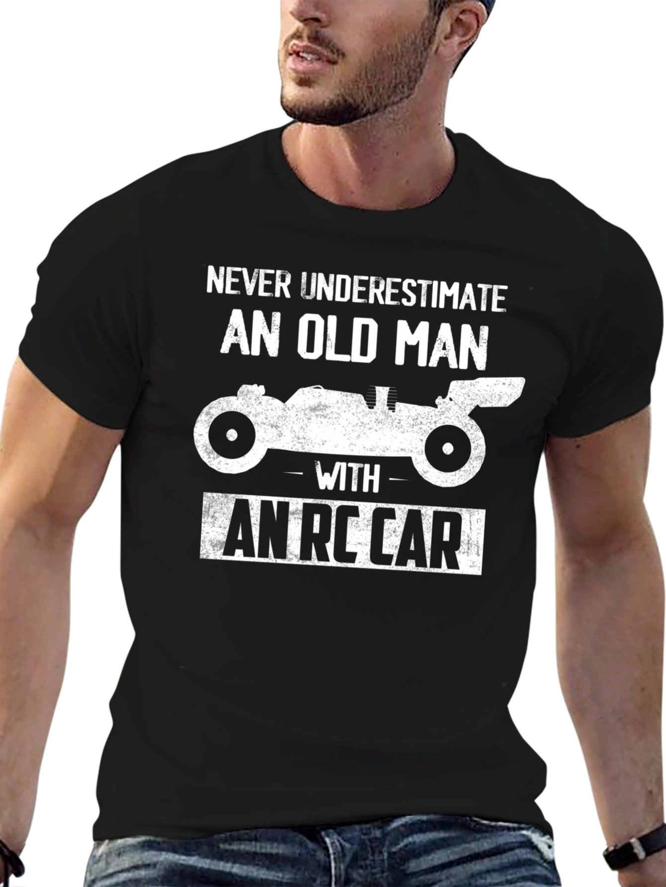 Old Man RC Car T-Shirt - Hobby Racing Gift