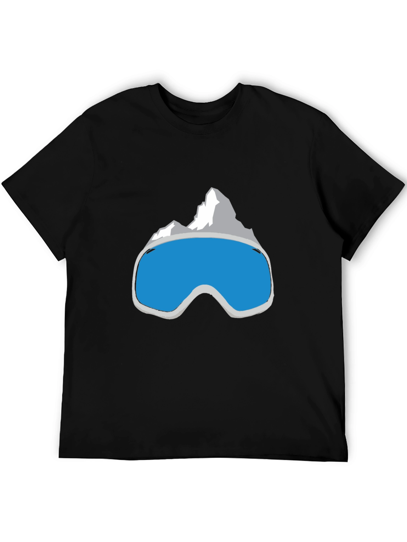 Cool Mountain Goggles Graphic Tee - Black