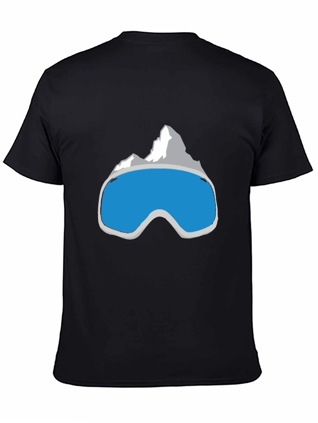 Cool Mountain Goggles Graphic Tee - Black