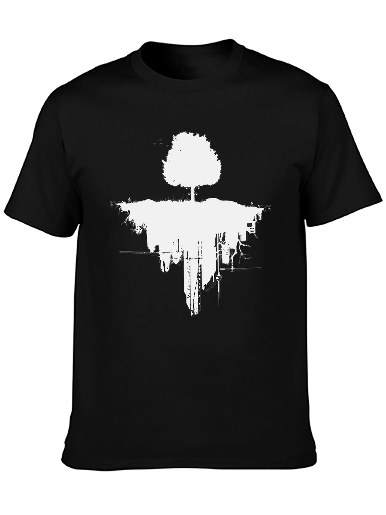 Abstract Tree Cityscape Graphic Tee
