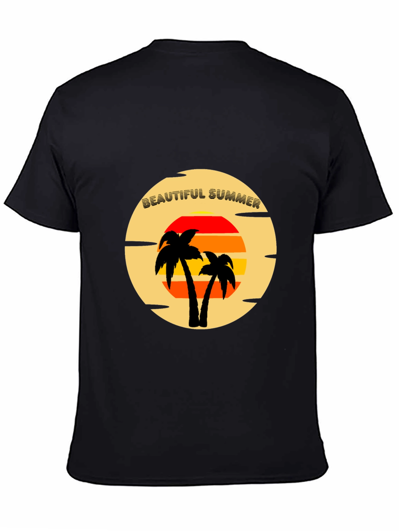 Beautiful Summer T-Shirt - Tropical Palm Tree Sunset