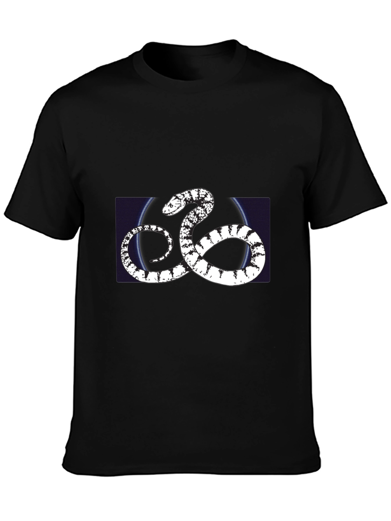 Snake Graphic Black T-Shirt - Trendy Casual Wear