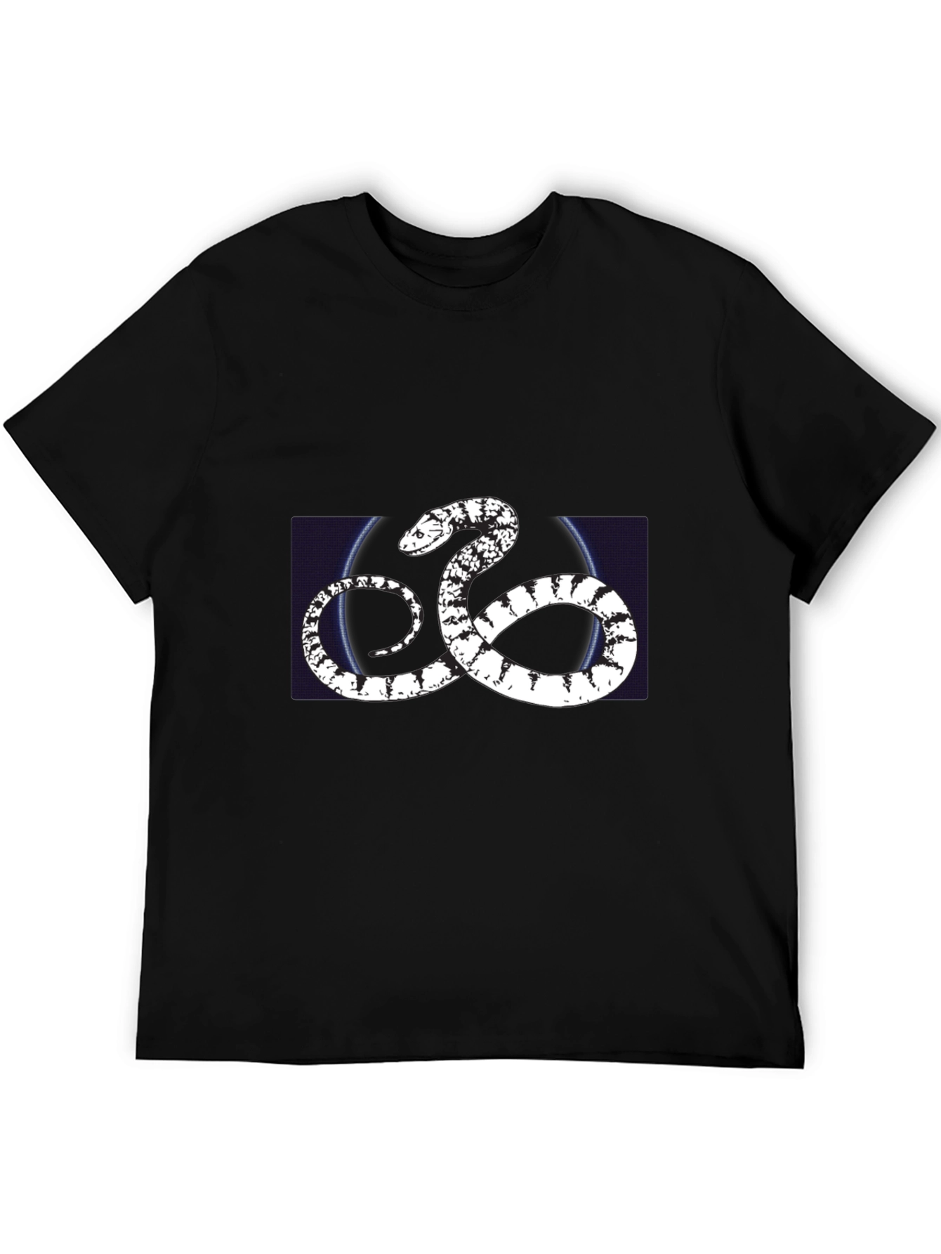 Snake Graphic Black T-Shirt - Trendy Casual Wear
