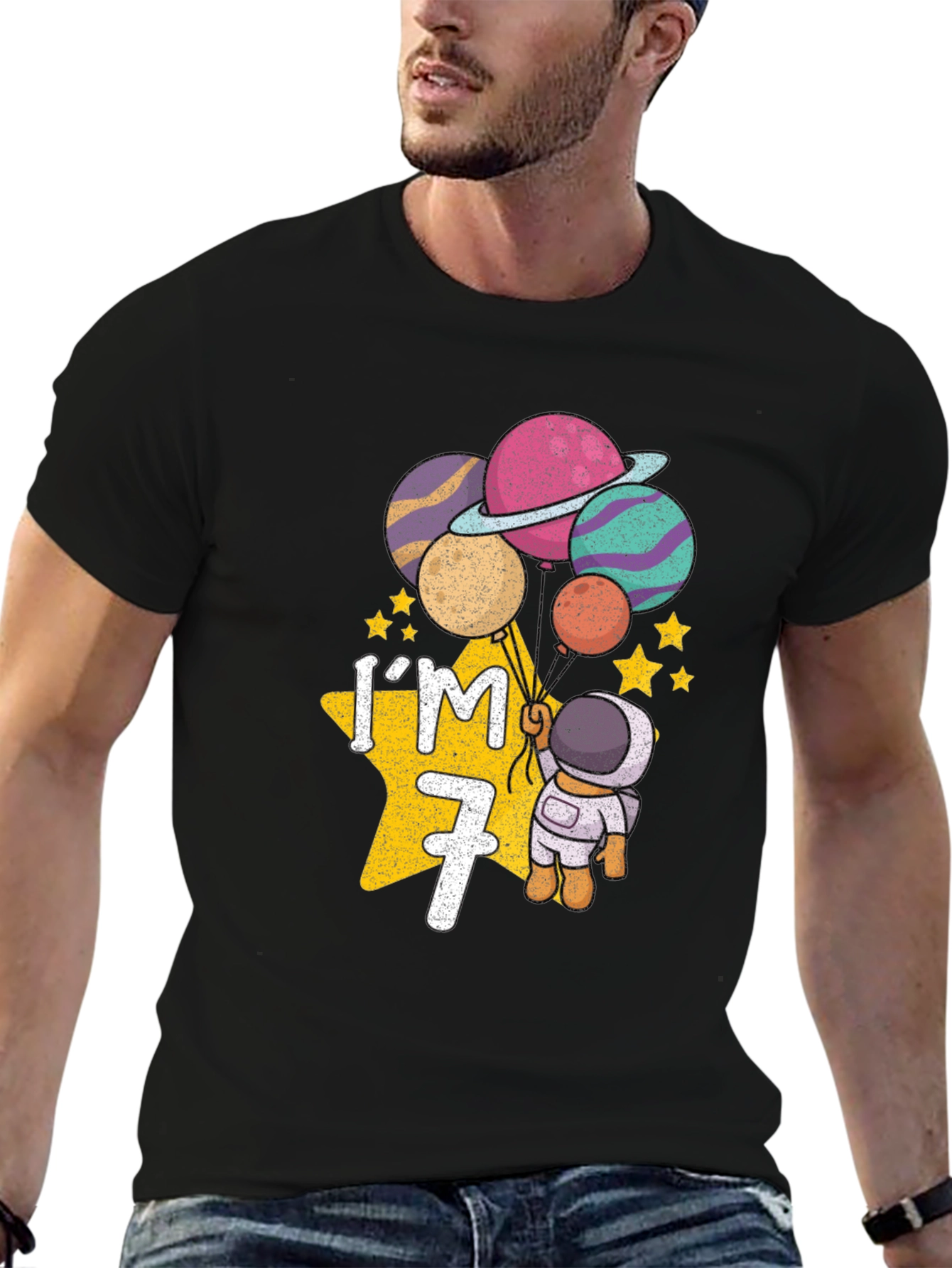 Im 7 Astronaut Birthday T-Shirt