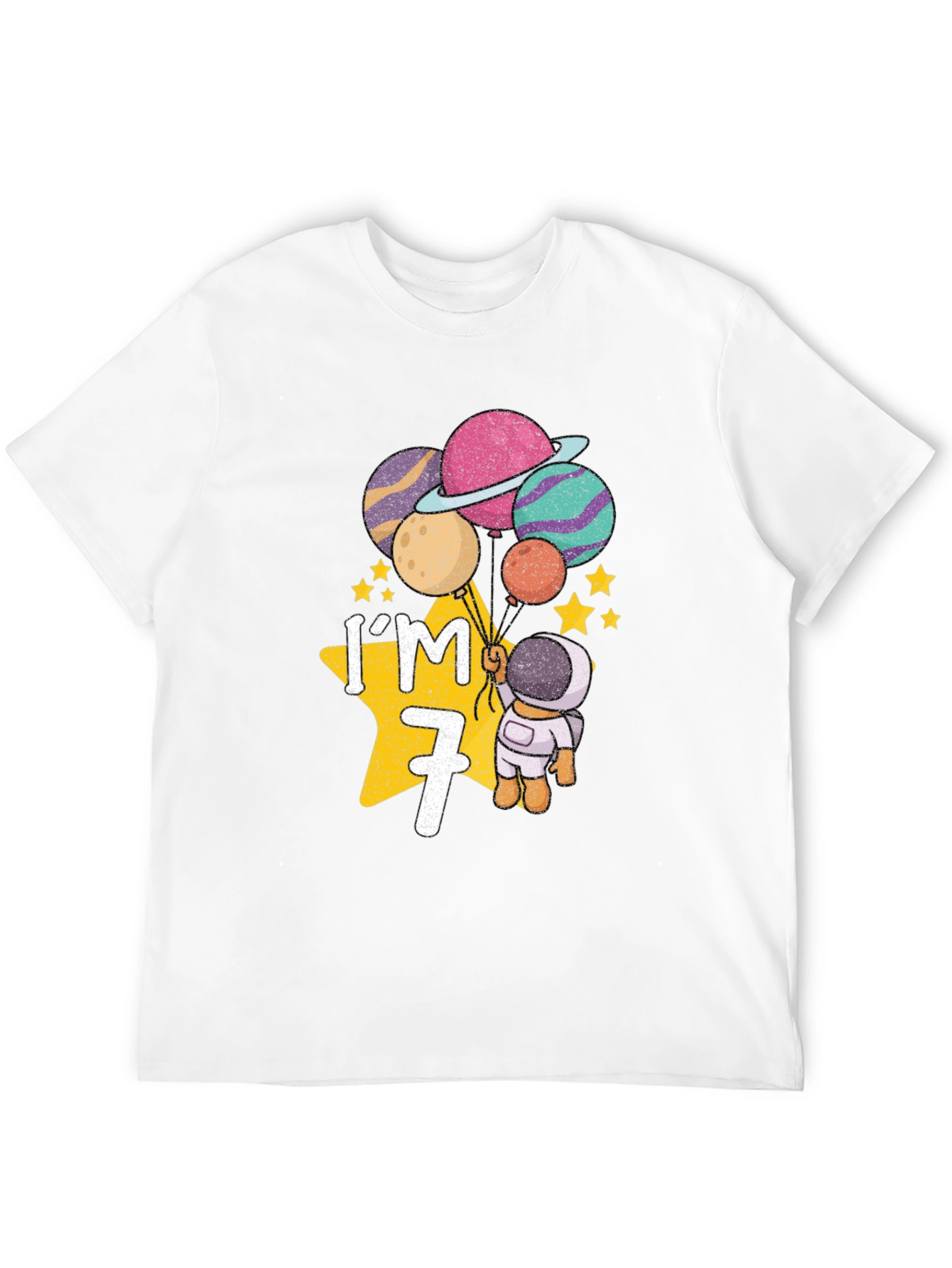 Im 7 Astronaut Birthday T-Shirt