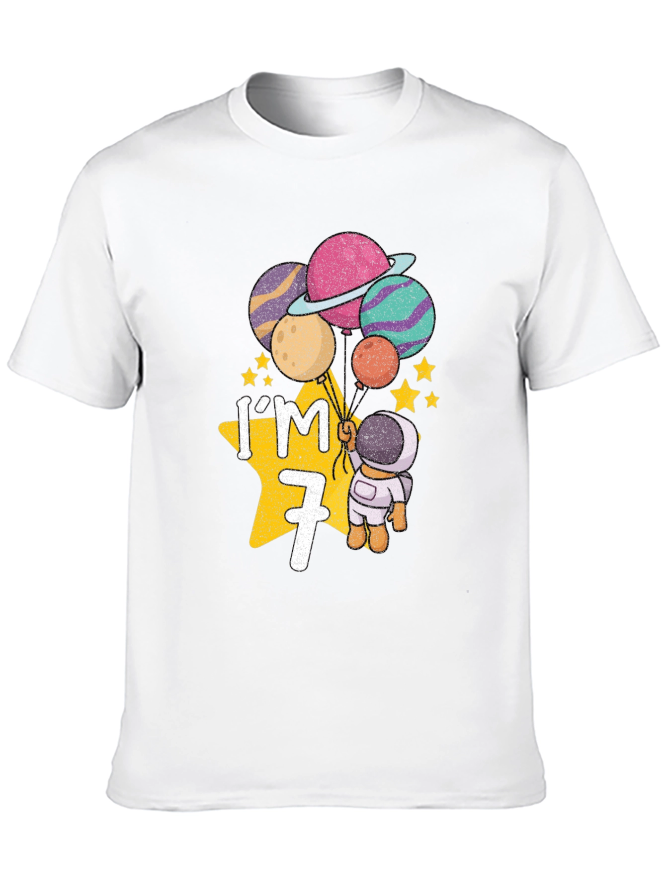 Im 7 Astronaut Birthday T-Shirt