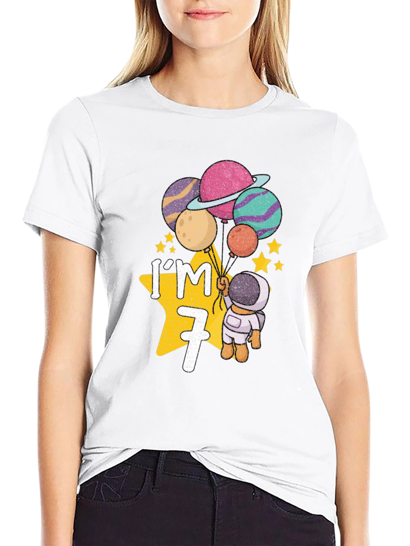Im 7 Astronaut Birthday T-Shirt