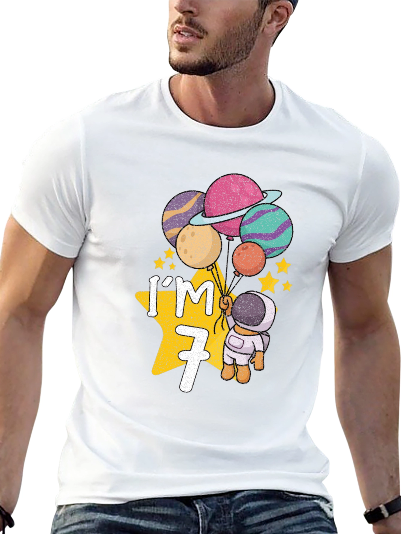 Im 7 Astronaut Birthday T-Shirt