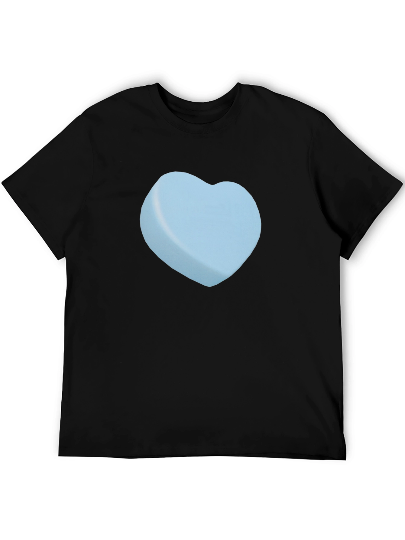 Heart Candy Graphic Tee - Black Casual T-Shirt