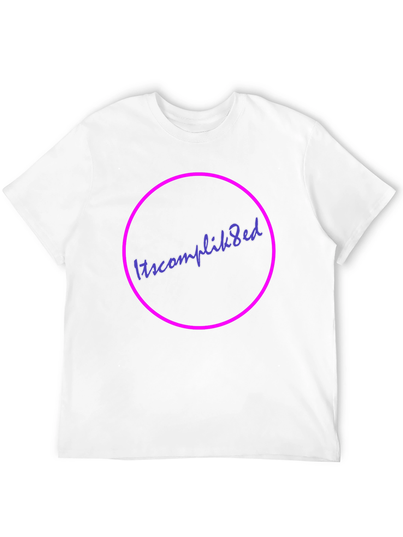 Itscomplik8ed Black Graphic Tee - Casual Wear