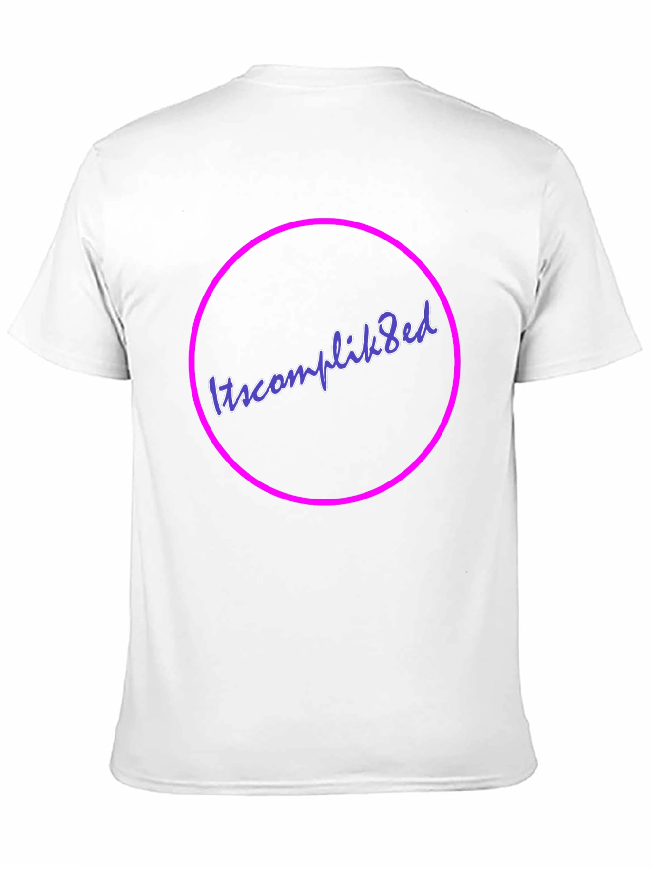 Itscomplik8ed Black Graphic Tee - Casual Wear