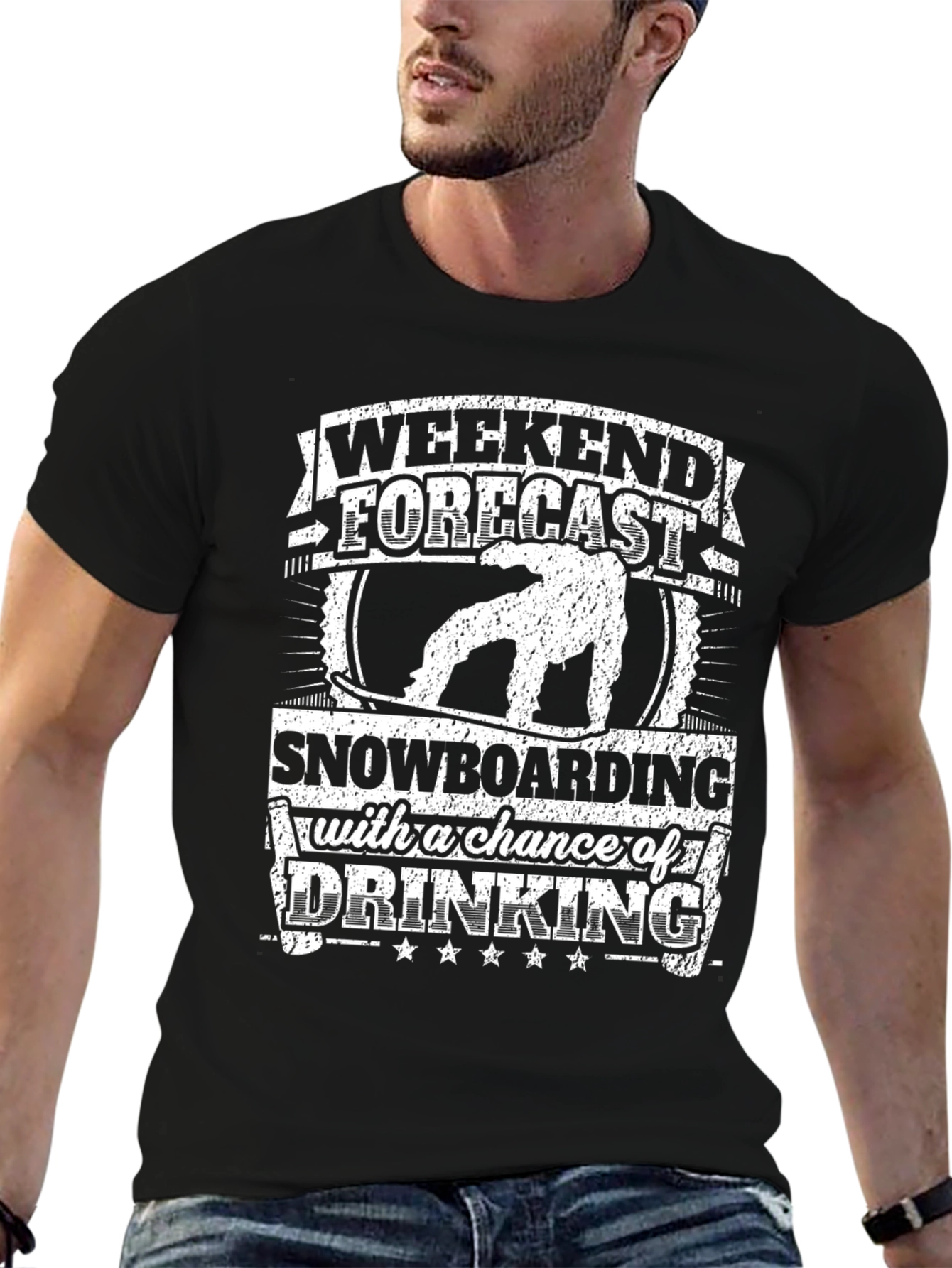 Snowboarding & Drinking Tee