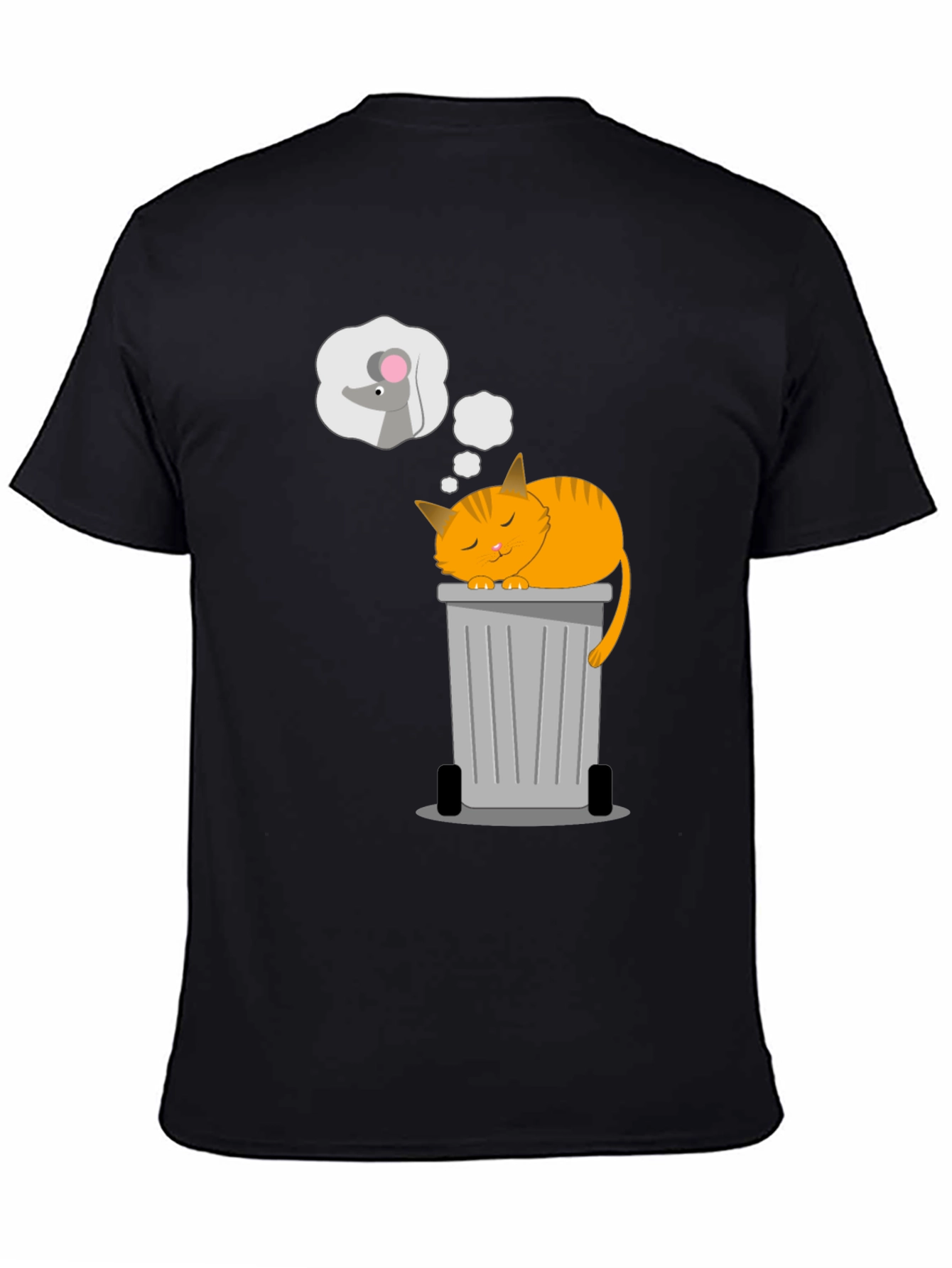 Cat Nap T-Shirt: Sleepy Cat & Mouse Dreams