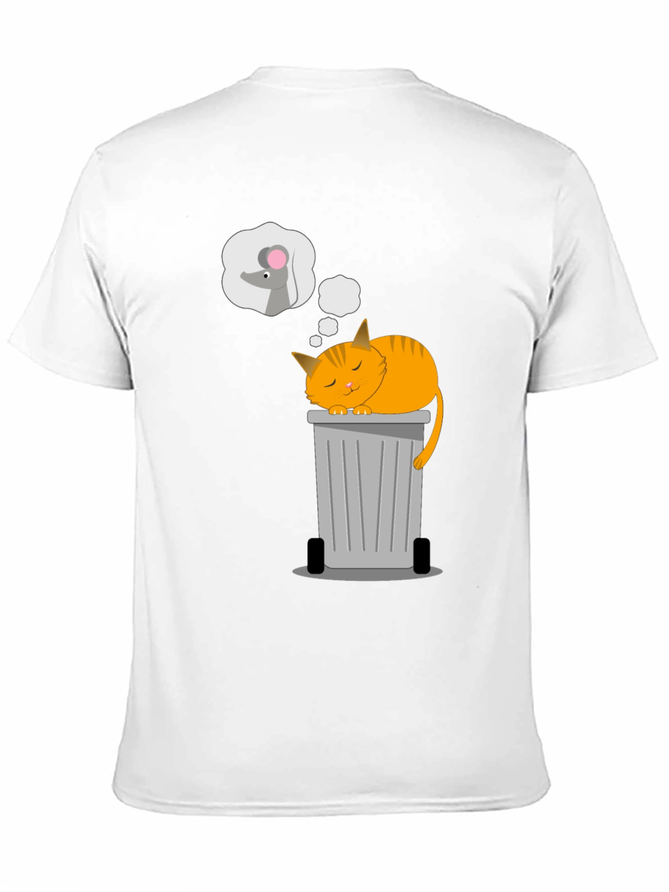 Cat Nap T-Shirt: Sleepy Cat & Mouse Dreams