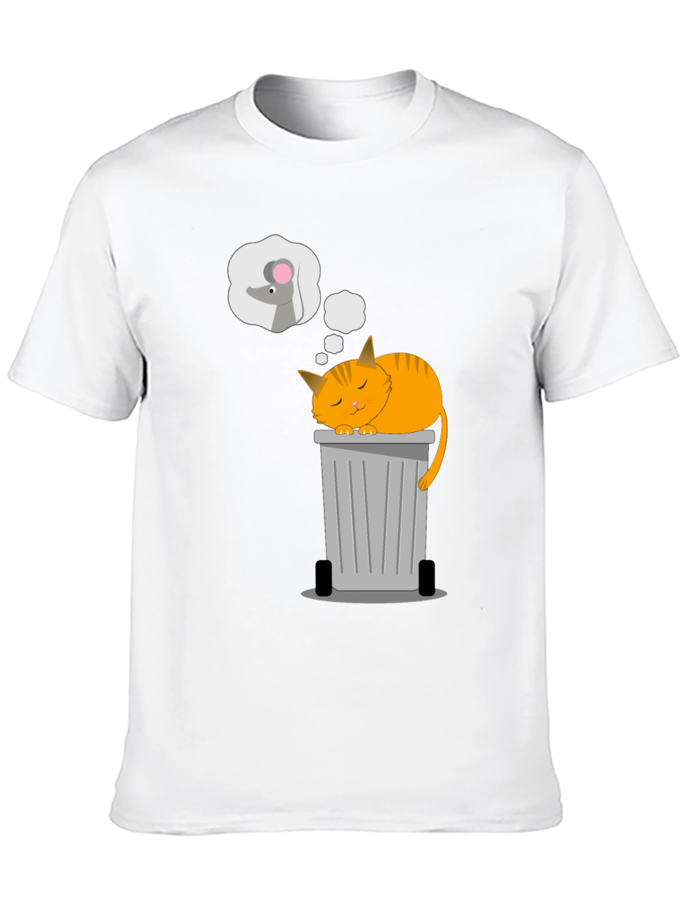 Cat Nap T-Shirt: Sleepy Cat & Mouse Dreams