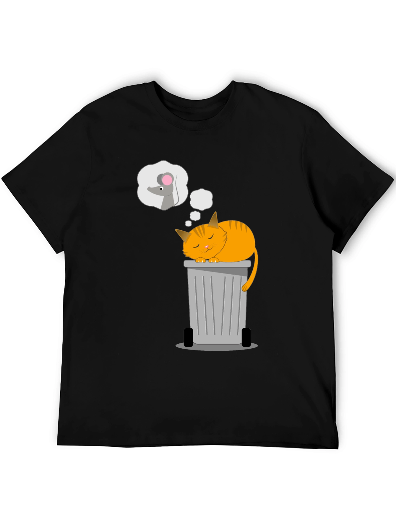 Cat Nap T-Shirt: Sleepy Cat & Mouse Dreams