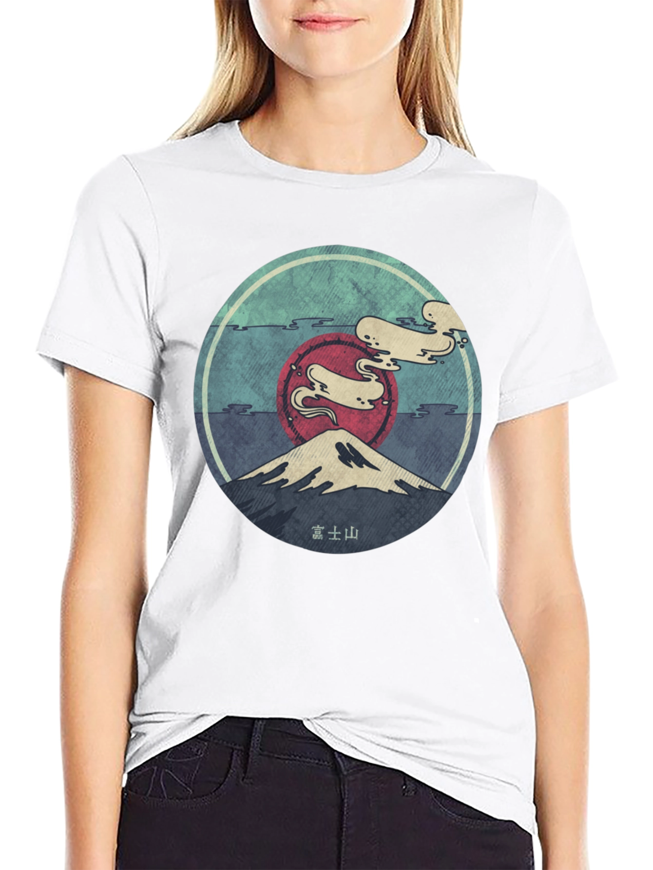 Mount Fuji Graphic Tee - Unisex Black T-Shirt