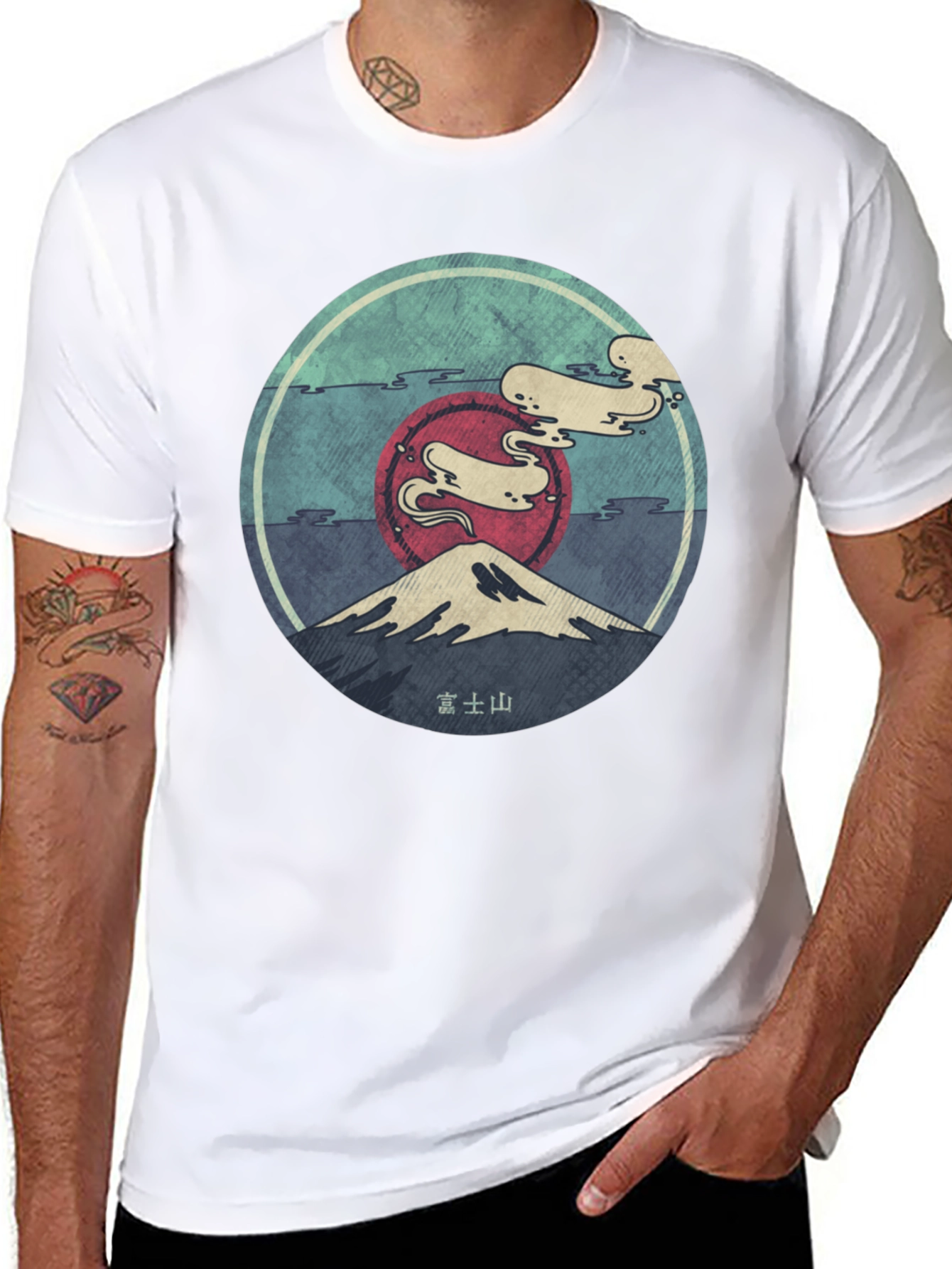 Mount Fuji Graphic Tee - Unisex Black T-Shirt