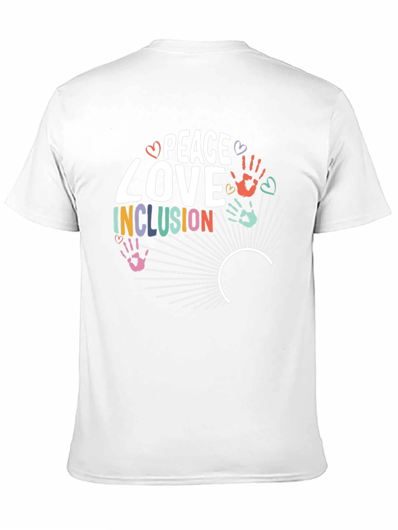 Peace Love Inclusion Graphic T-Shirt
