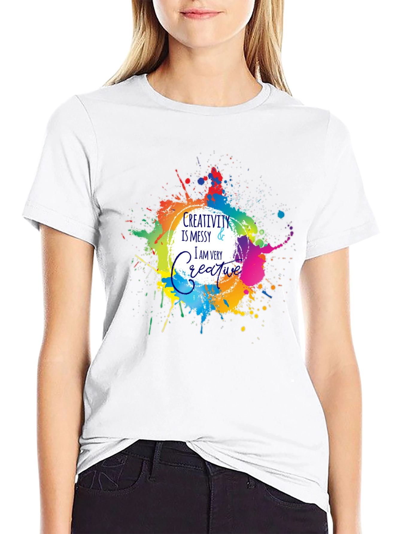 Creativity Messy T-Shirt - Artistic Graphic Tee