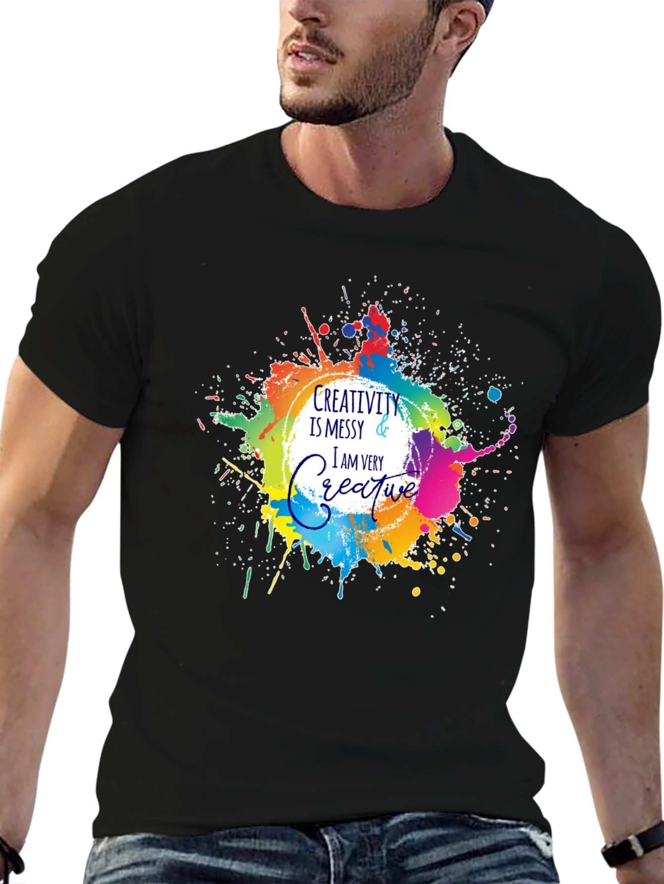 Creativity Messy T-Shirt - Artistic Graphic Tee