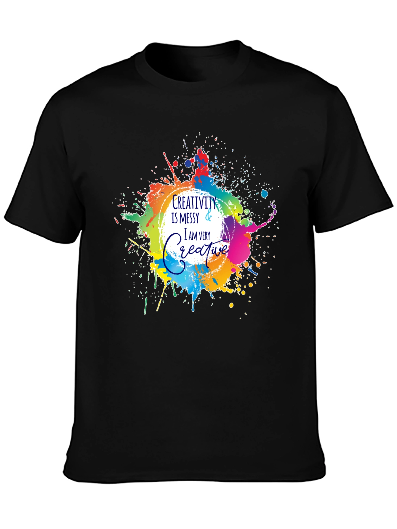 Creativity Messy T-Shirt - Artistic Graphic Tee