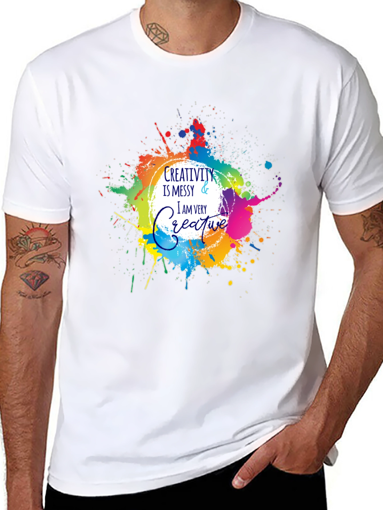 Creativity Messy T-Shirt - Artistic Graphic Tee