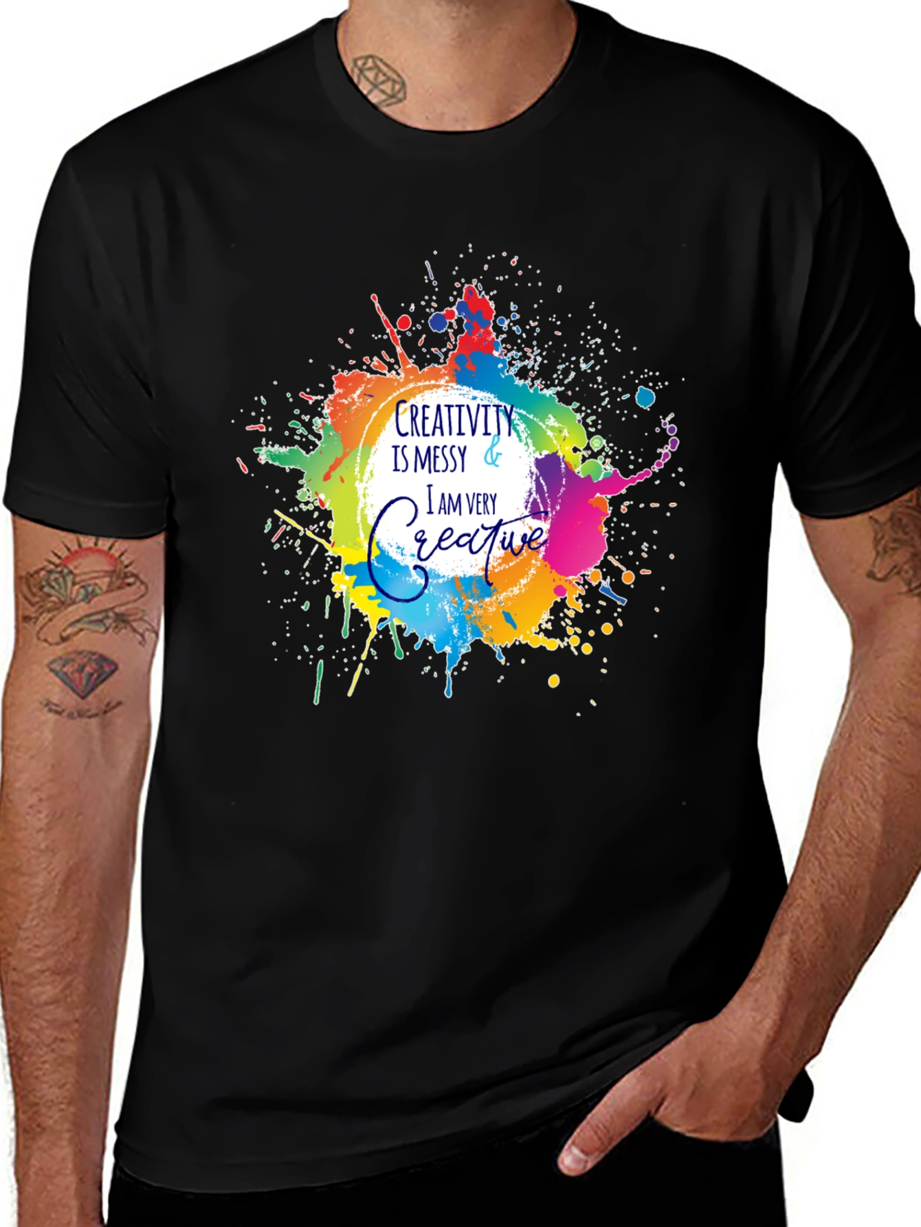 Creativity Messy T-Shirt - Artistic Graphic Tee