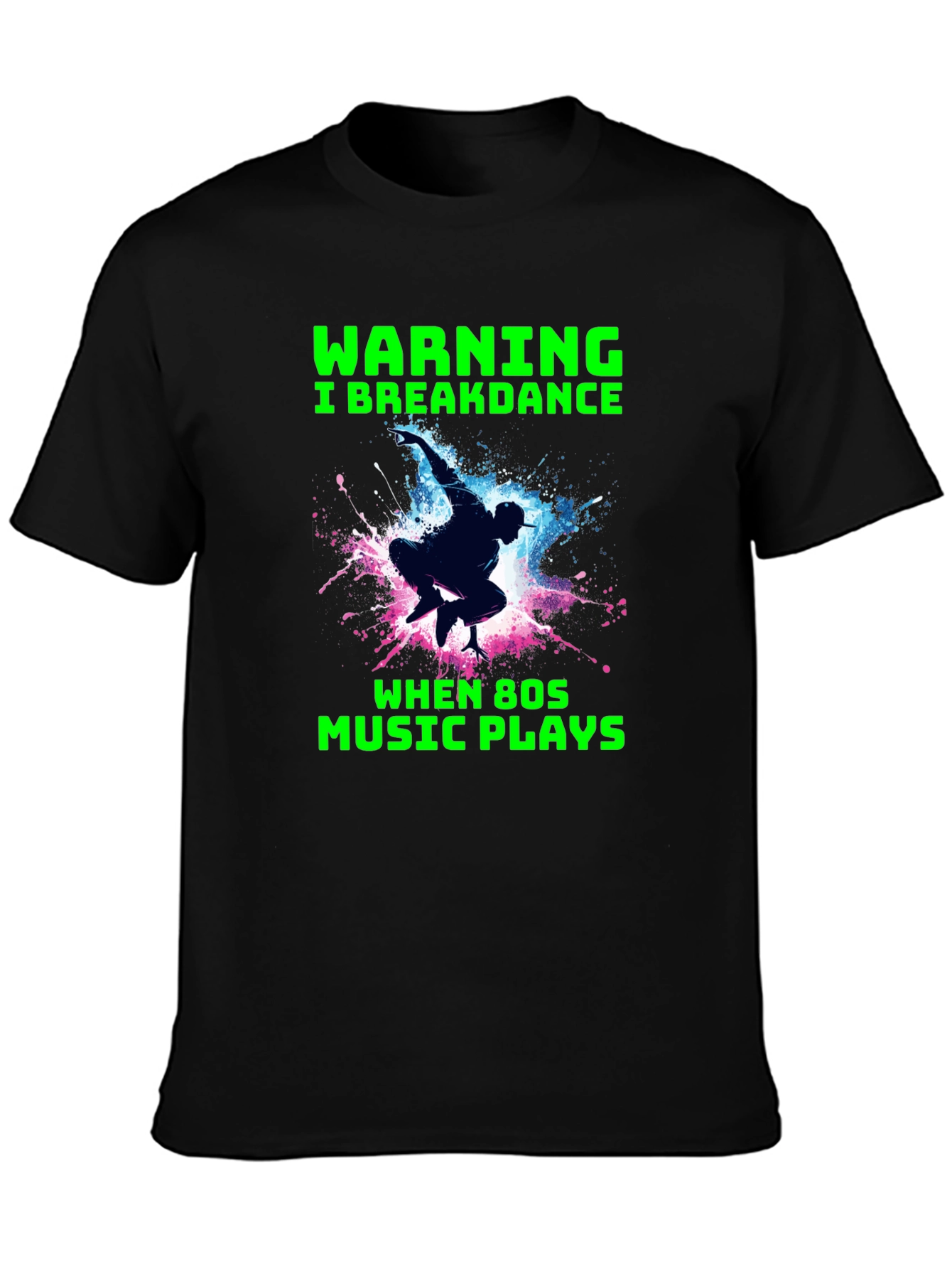 Breakdance 80s Music Graphic Tee