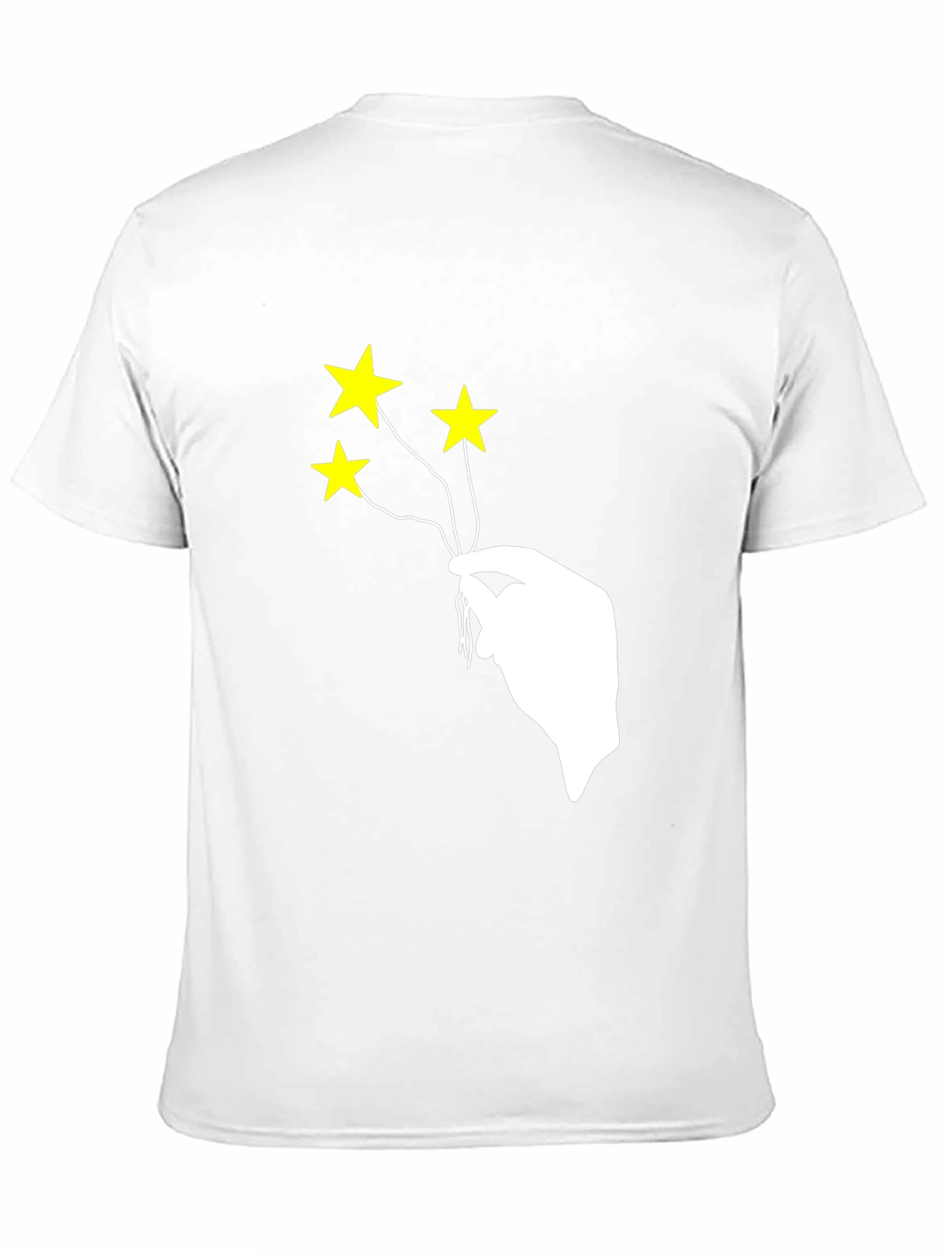 Stars in Hand Graphic T-Shirt - Black