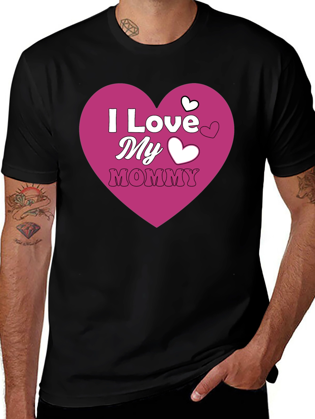 I Love My Mommy Graphic Tee - Mens