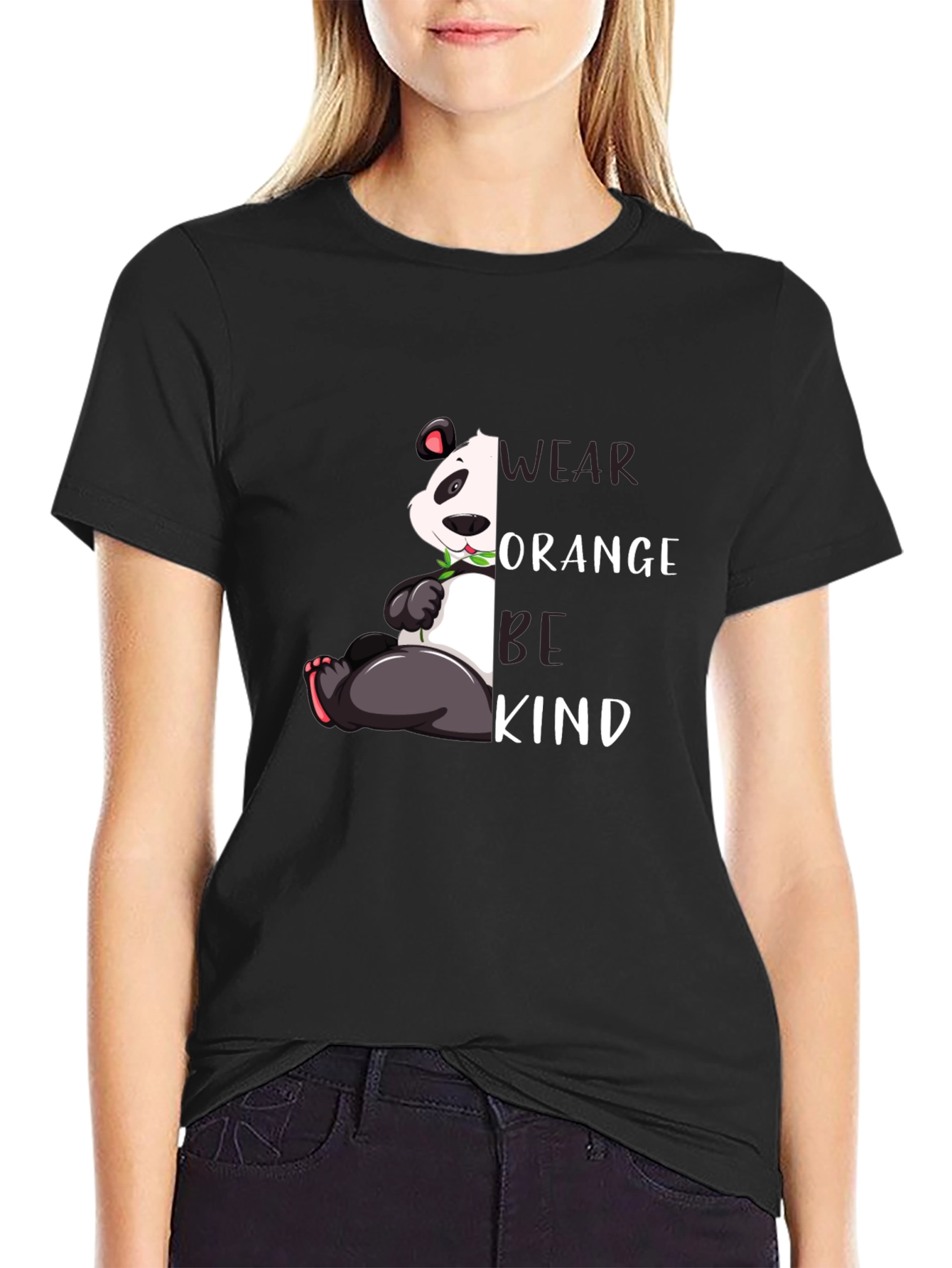 Wear Orange Be Kind Panda T-Shirt