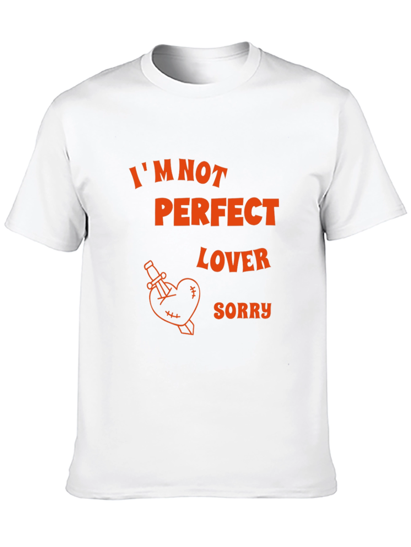 Im Not Perfect Lover Black T-Shirt