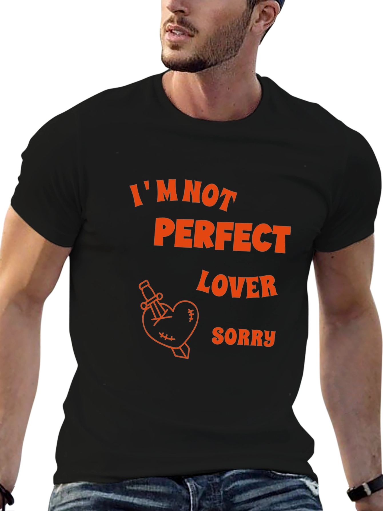 Im Not Perfect Lover Black T-Shirt