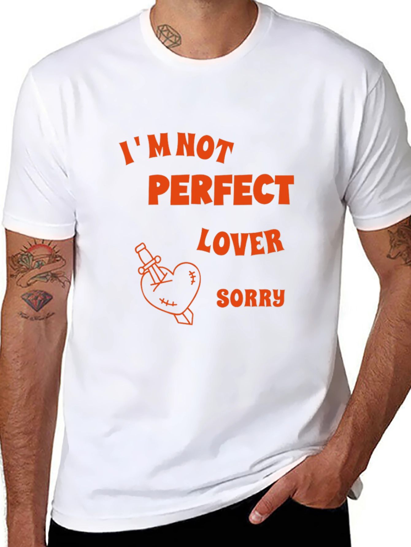 Im Not Perfect Lover Black T-Shirt