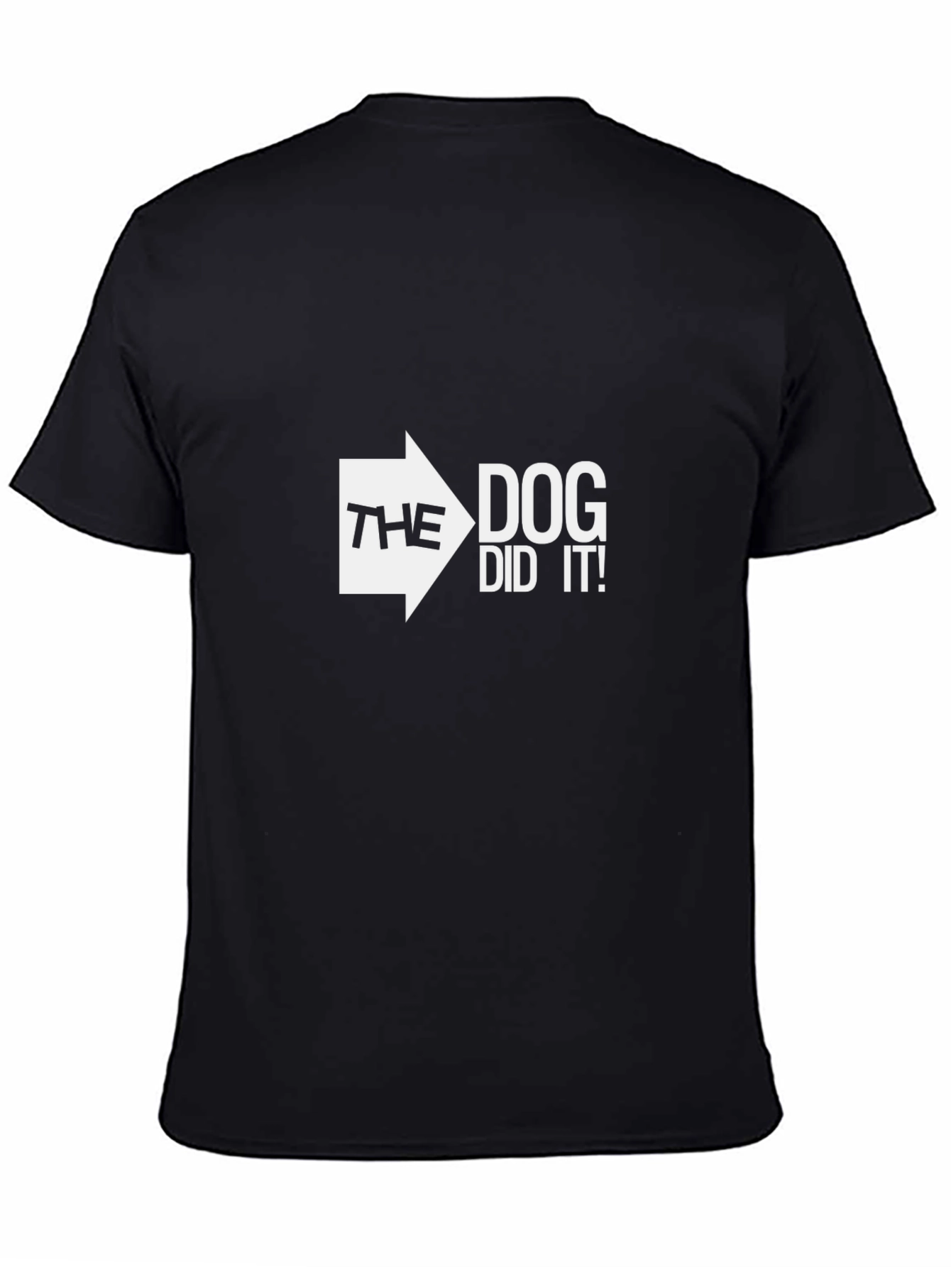 The Dog Did It! Graphic Tee - Black