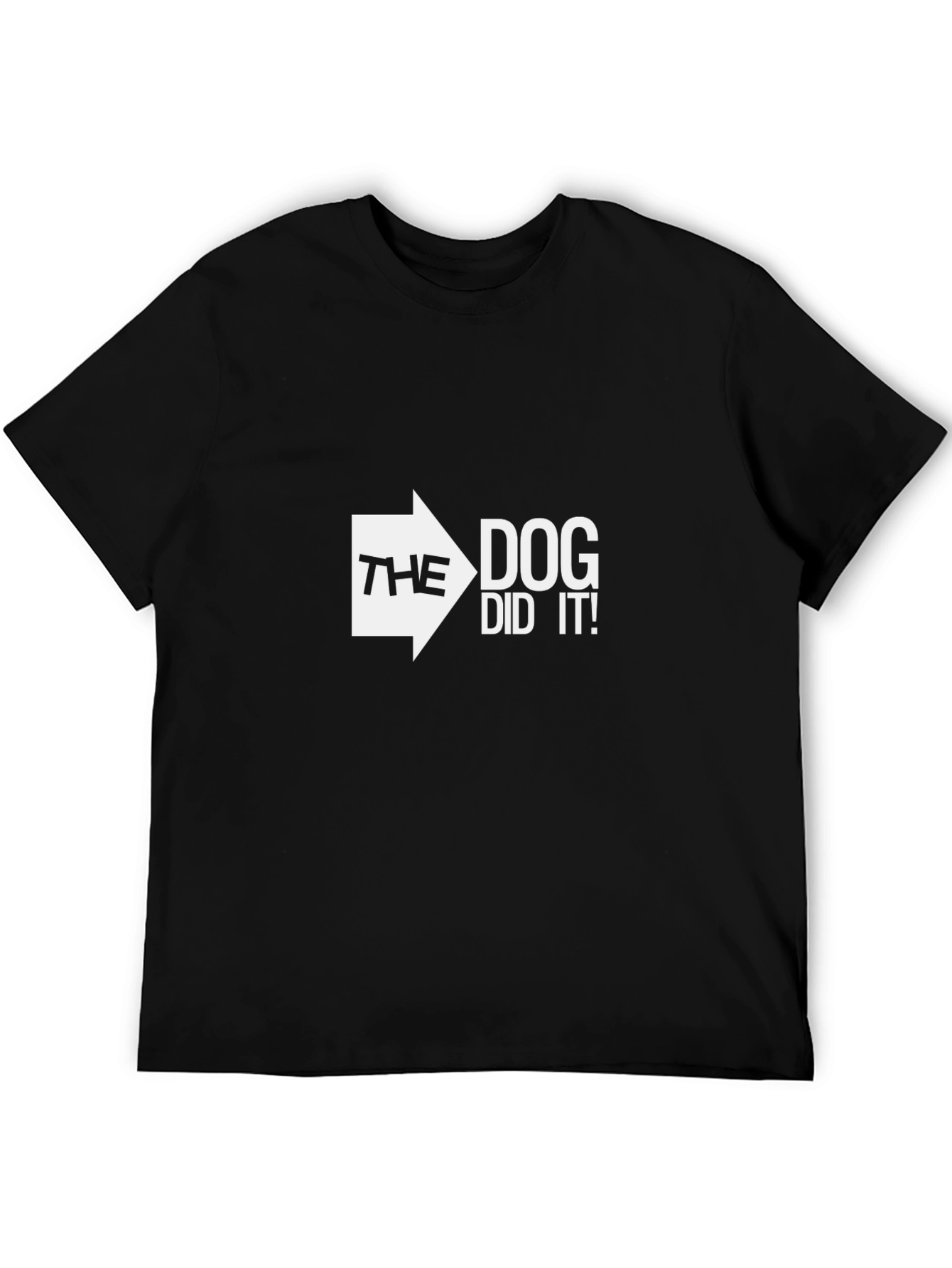 The Dog Did It! Graphic Tee - Black