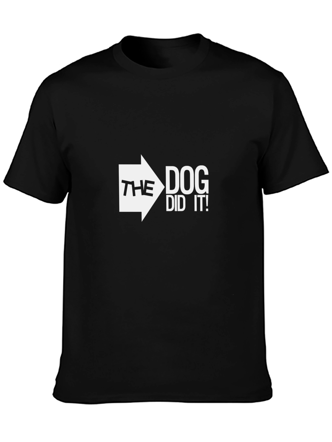 The Dog Did It! Graphic Tee - Black