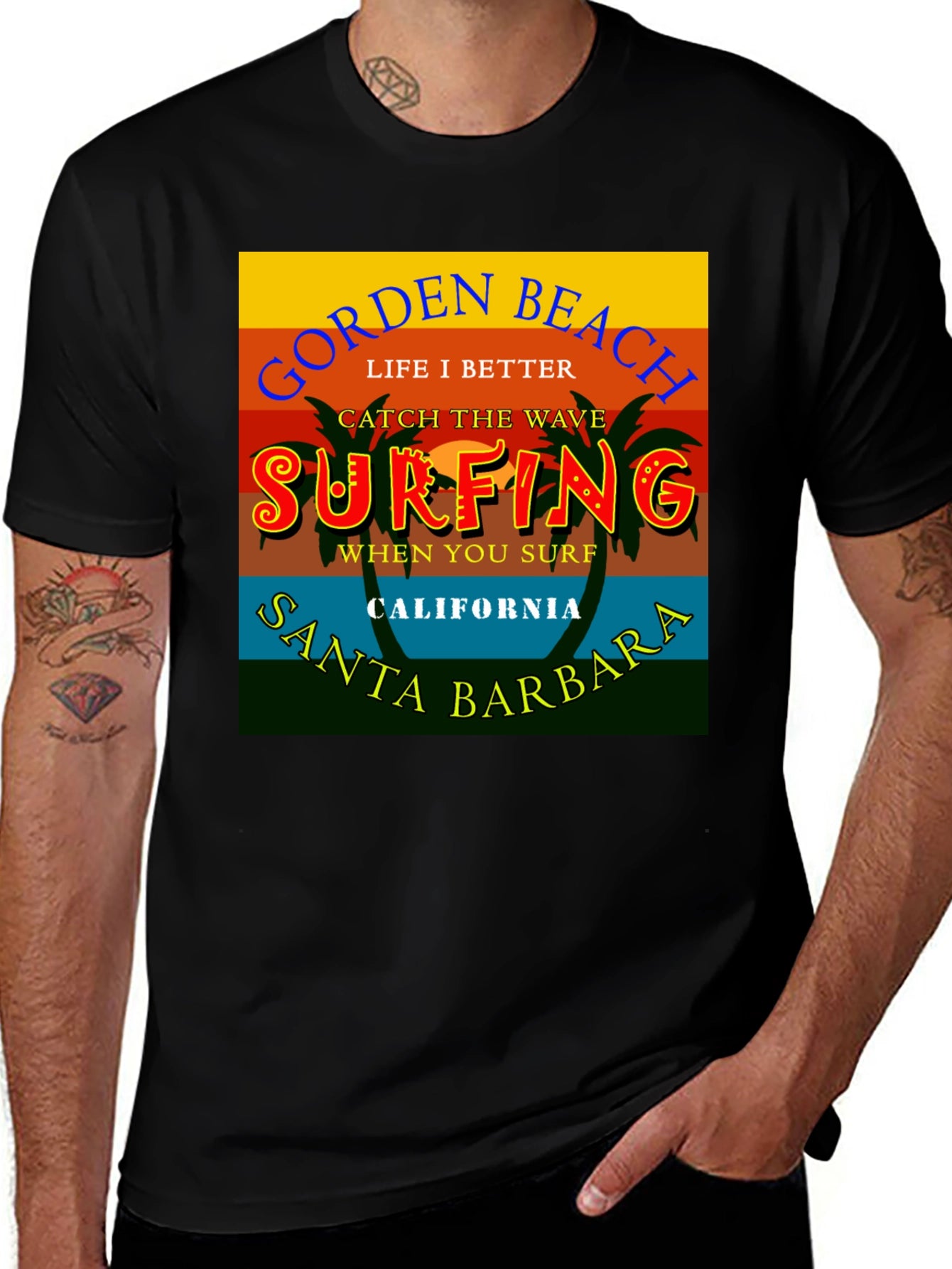 Gorden Beach Surfing T-Shirt