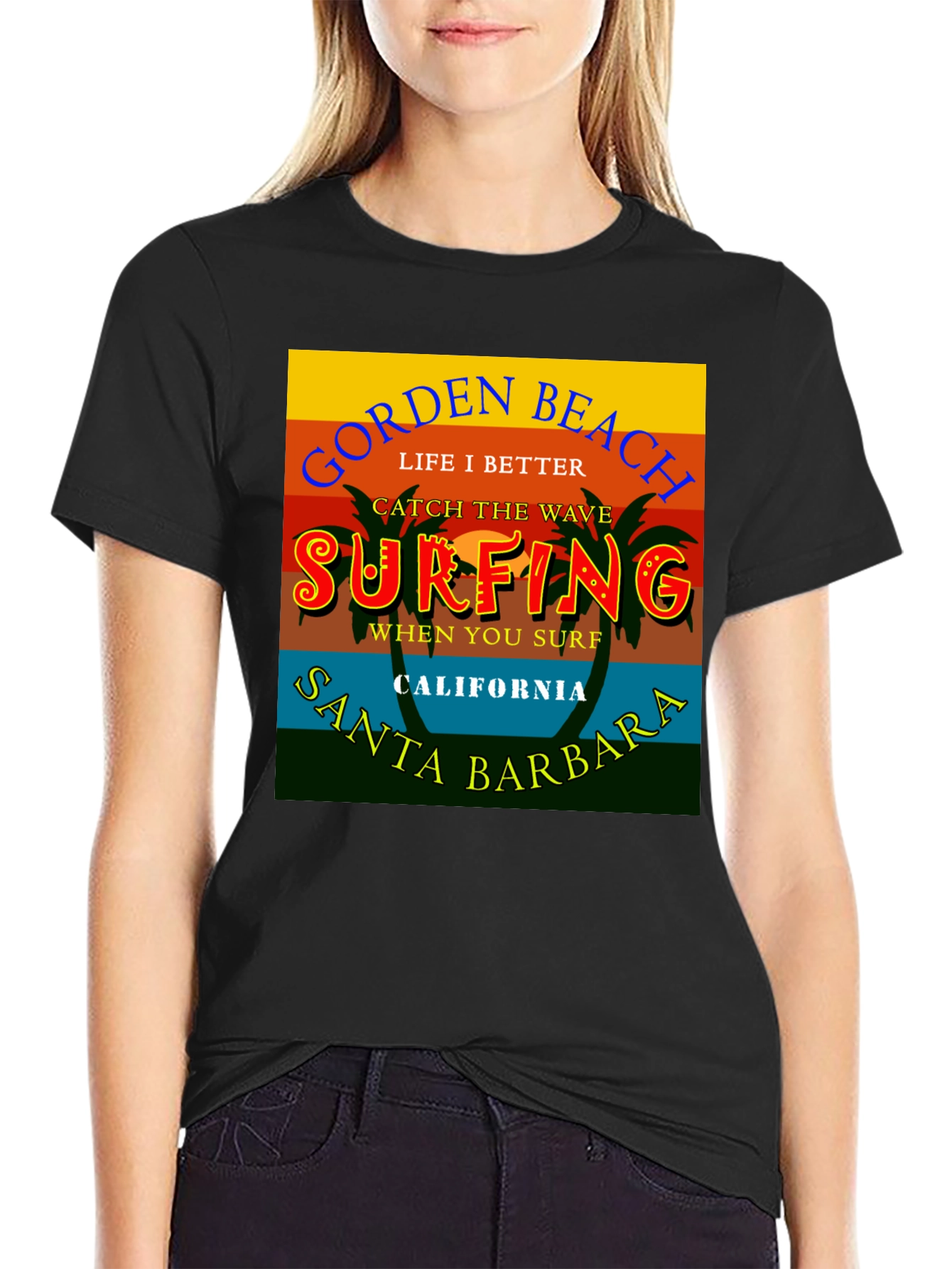 Gorden Beach Surfing T-Shirt