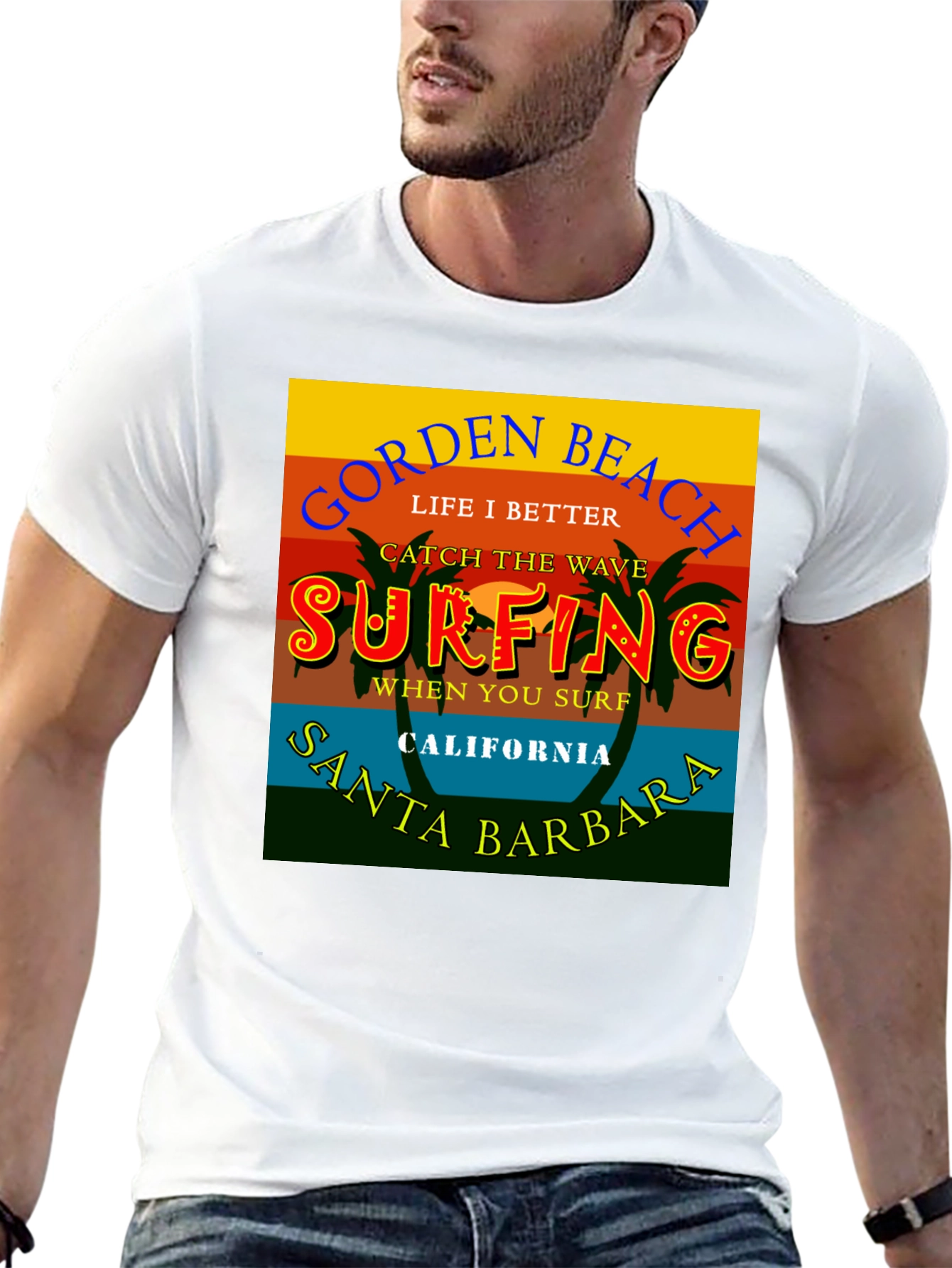 Gorden Beach Surfing T-Shirt
